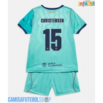 Camisa de time de futebol Barcelona Andreas Christensen #15 Replicas 3º Equipamento Infantil 2026-27 Manga Curta (+ Calças curtas)